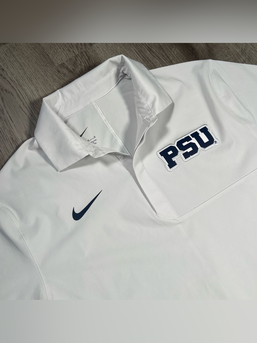 Penn State PSU Grey Nike DRI-Fit Sideline Woven Gameday Polo Shirt Men’s M